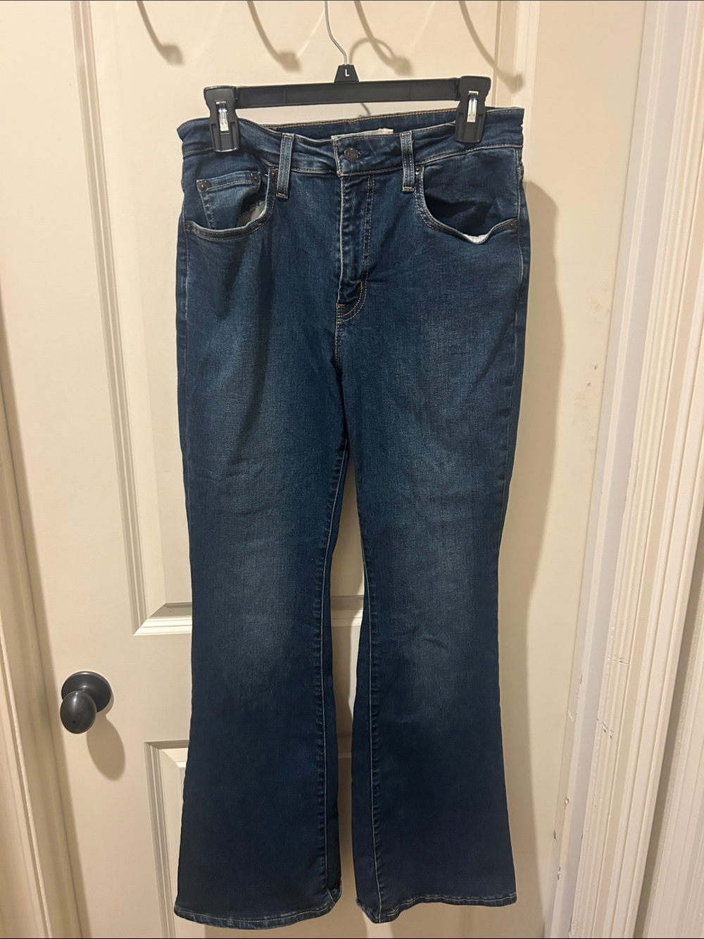 Levi's 726 Dark Blue Flare Jeans